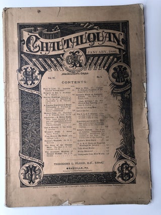 Item #H12222 The Chautauquan, January 1886. Theodore L. Flood, Frances E. Willard, ed. Edward...