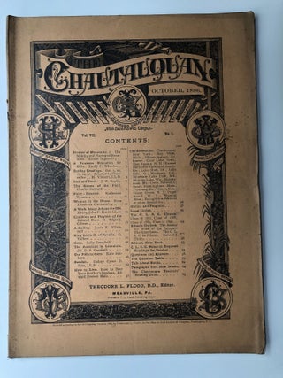 Item #H12224 The Chautauquan, October 1886. Theodore L. Flood, Katherine Tynan, Edward Everett...
