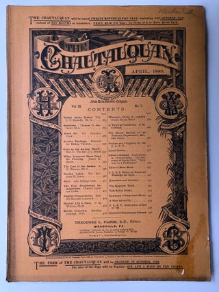 Item #H12250 The Chautauquan, April 1889. Theodore L. Flood, Mrs. Carl Barus, ed. Susan Hayes Ward