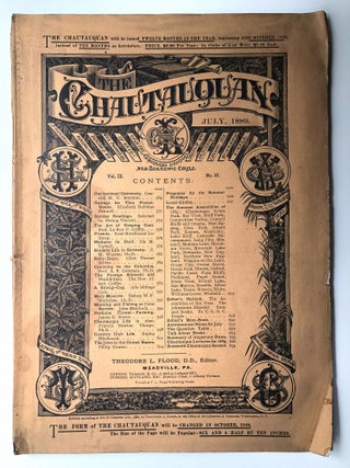 Item #H12253 The Chautauquan, July 1889. Theodore L. Flood, Philip Cowen, ed. Elizabeth Robins...