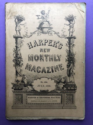 Item #H12279 Harper's New Monthly Magazine, July 1886. Richard T. Ely Oliver Goldsmith