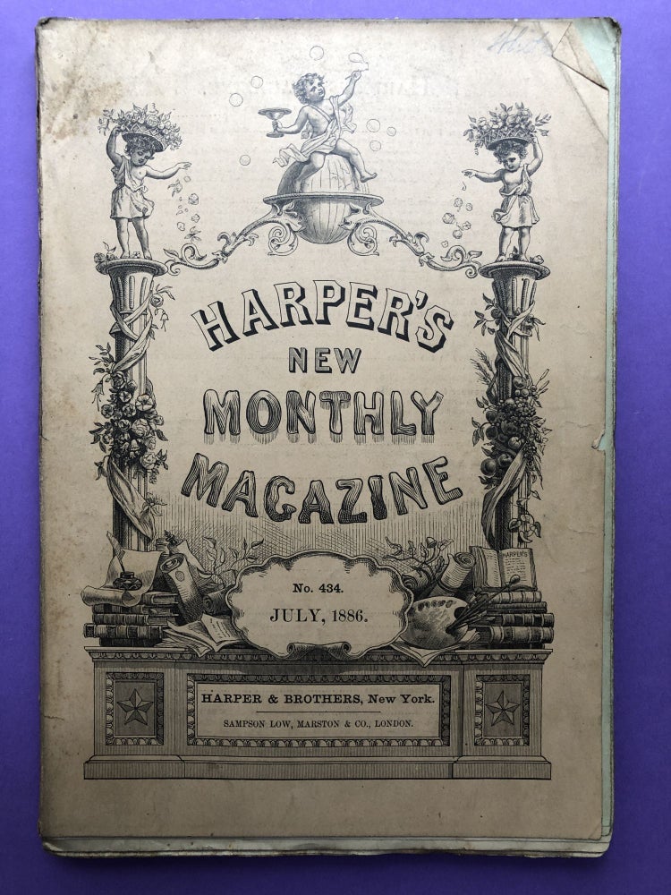 Item #H12279 Harper's New Monthly Magazine, July 1886. Richard T. Ely Oliver Goldsmith.