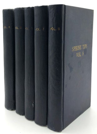 Item #H12537 Sphinx Tips, Vols. 4-8 (January 1921 - December 1925), Published in the Intereest of...