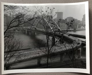 Item #H12664 10 8x10 original photos of early 1960s downtown Pittsburgh: Civic Arena, bridges,...