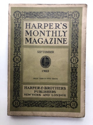 Item #H12735 Harper's Monthly Magazine, September 1903. Israel Zangwill Margaret Deland