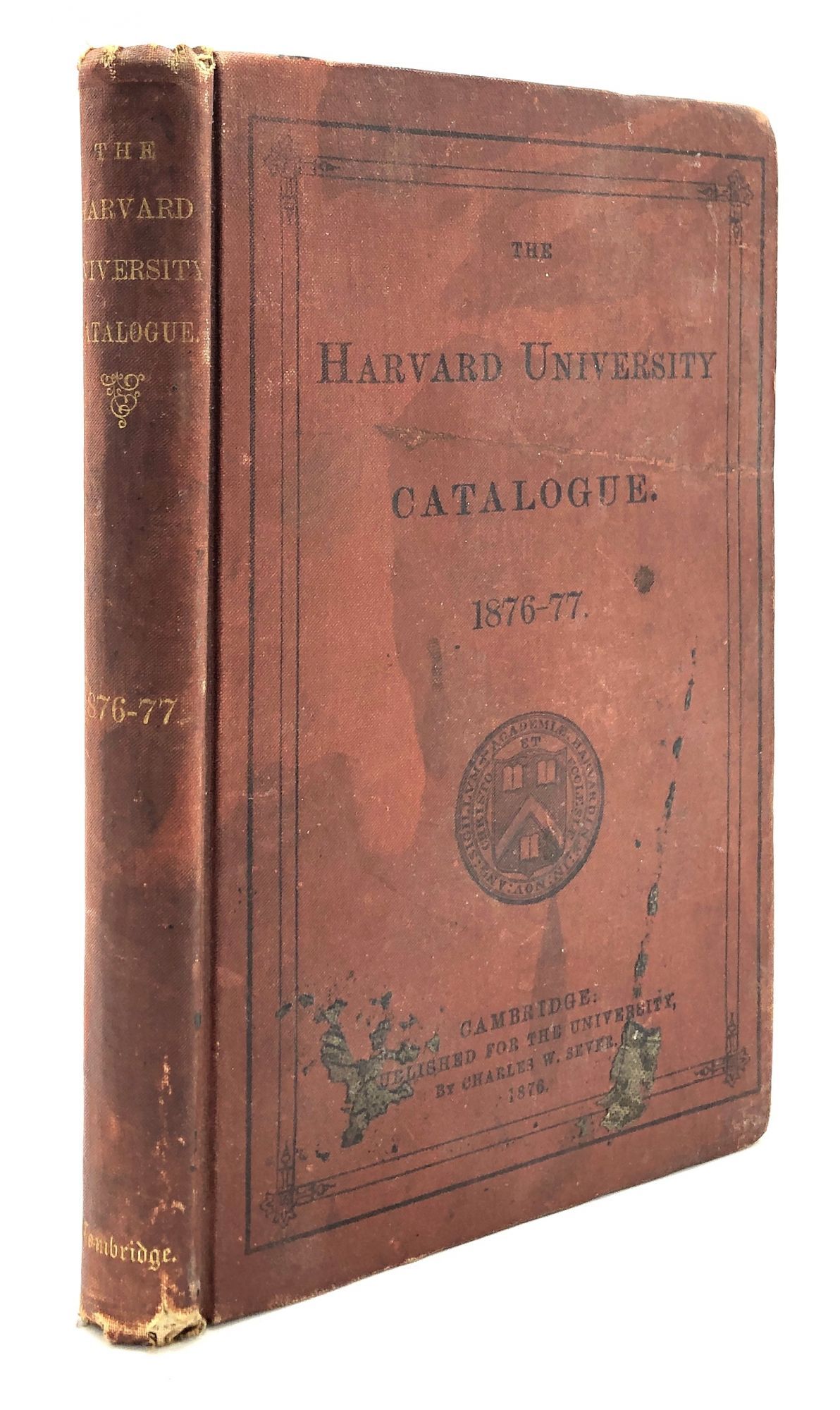 The Harvard University Catalogue, 1876-1877 | Edward Lind Morse