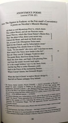 Verse in English From Eighteenth Century Ireland