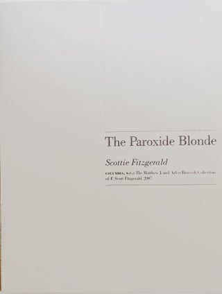 The Paroxide Blonde