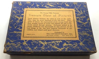 Item #H13016 The Young Folks Treasury: TREASURE CHEST OF PICTURES (1919) - box with 300 plates