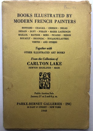 Item #H13080 Books Illustrated by Modern French Painters, from the Collection of Carlton Lake....