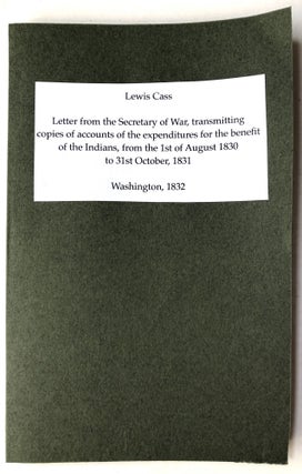 Item #H13142 Letter from the Secretary of War, transmitting copies of accounts of the...