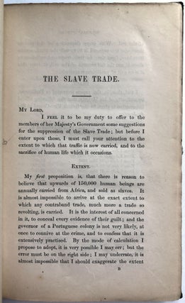 Letter on the Slave Trade, to the Lord Viscount Melbourne, and the other Members of Her Majesty's Cabinet Council