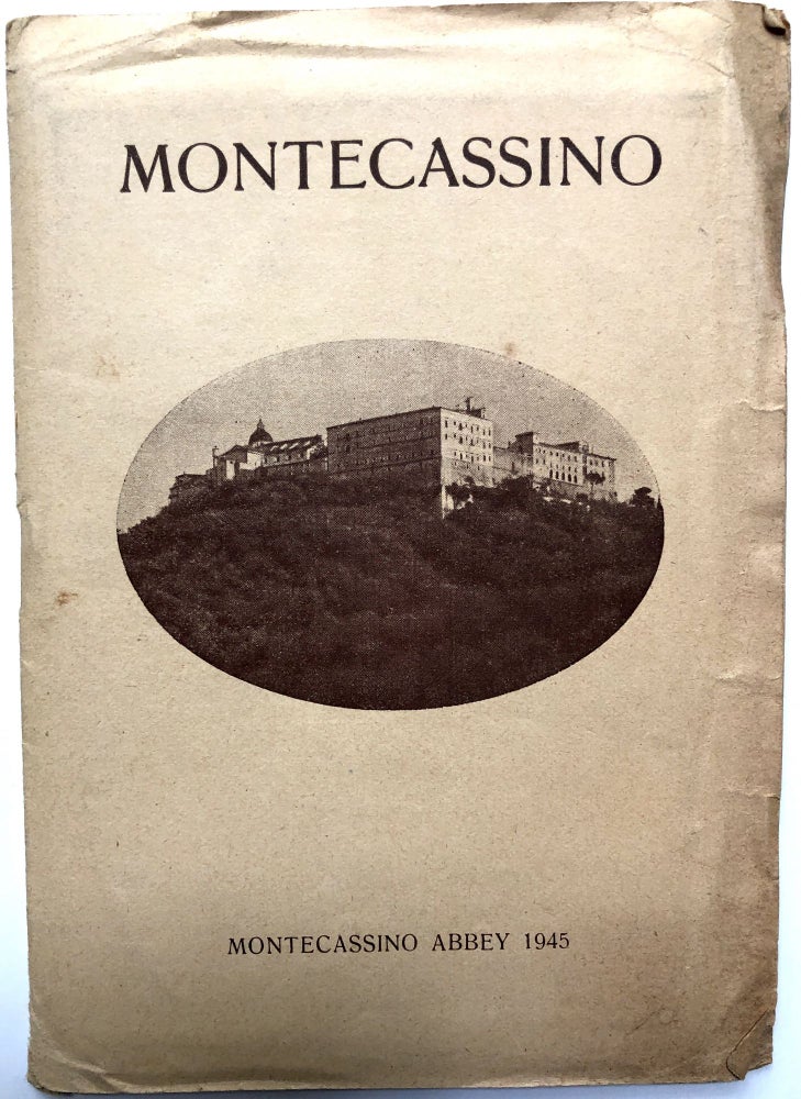 Item #H13335 Rare pamphlet & 10 postcards of Montecassino Abbey, 1945, a year after the battle there