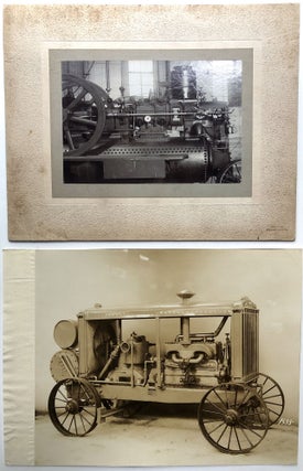 Item #H13352 Ca. 1900s-1910s 5 large photographs of pneumatic engines and vehicles. Chicago...