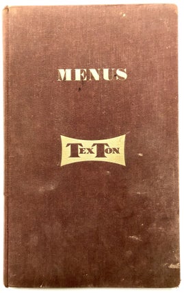 1957-1958 Berne Switzerland bound volume of handwritten menus for a restaurant
