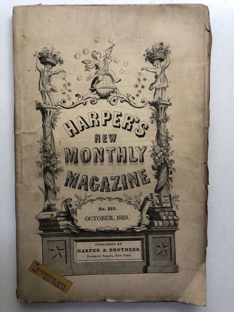 Item #H13385 Harper's New Monthly Magazine, October 1869. Justin McCarthy.