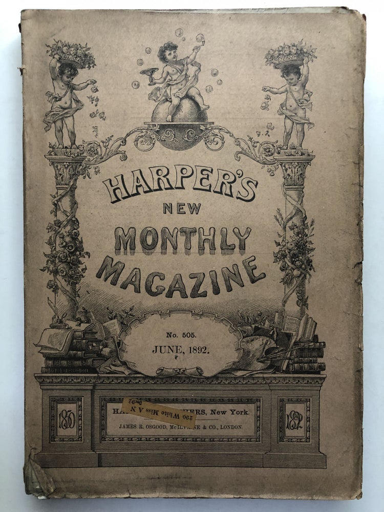 Item #H13387 Harper's New Monthly Magazine, June 1892. Archibald Lampman Sarah Orne Jewett.