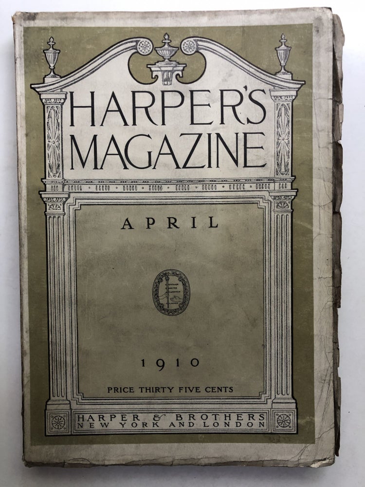 Item #H13393 Harper's New Monthly Magazine, April 1910. Marie Van Vorst Ford Madox Hueffer.