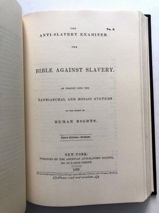 The Anti Slavery Examiner Nos. 1-6, 1836-1838 [Negro Periodicals in the United States, Series II]