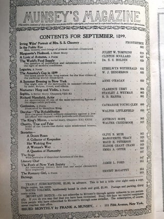The Munsey [Munsey's Magazine] September 1899