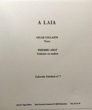 A Laia - limited signed, inscribed