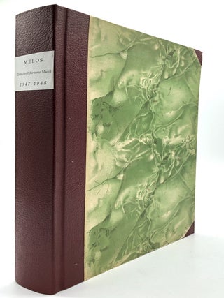 Item #H13538 Bound volume: Melos. Zeitschrift für neue Musik, Mai/Juni 1947 - Juni/Juli 1948,...