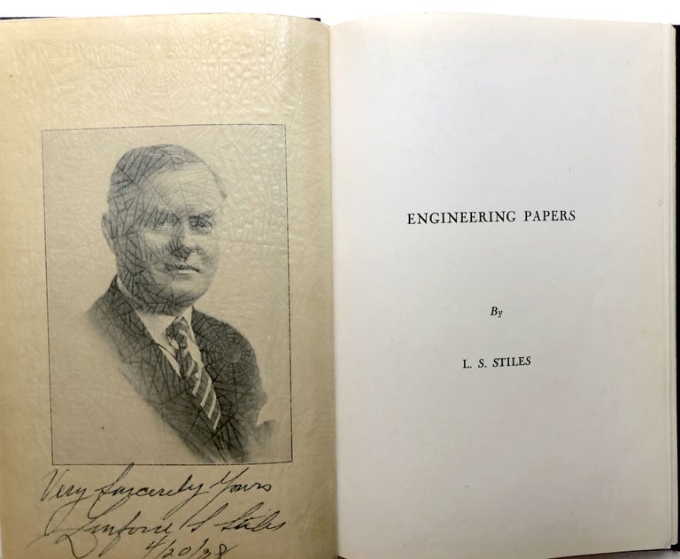 Item #H13545 Engineering Papers - inscribed. L. S. Stiles, Linford.