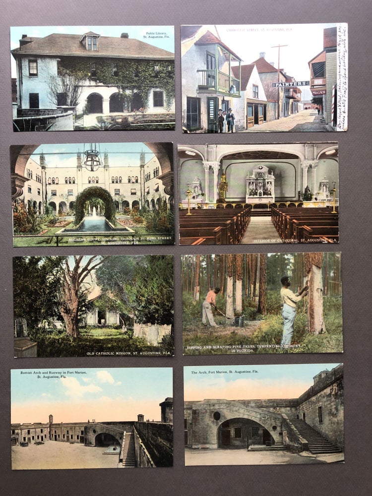 Item #H13566 Ca. 1910-1912 64 postcards of FLORIDA - St. Augustine, Jacksonville, Plants & Trees, etc.