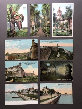 Ca. 1910-1912 64 postcards of FLORIDA - St. Augustine, Jacksonville, Plants & Trees, etc.