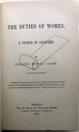 The Duties of Women, a course of lectures
