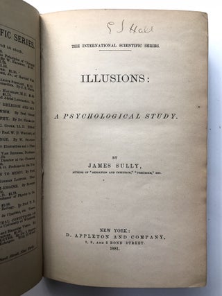 Illusions, a Psychological Study -- G. Stanley Hall's copy