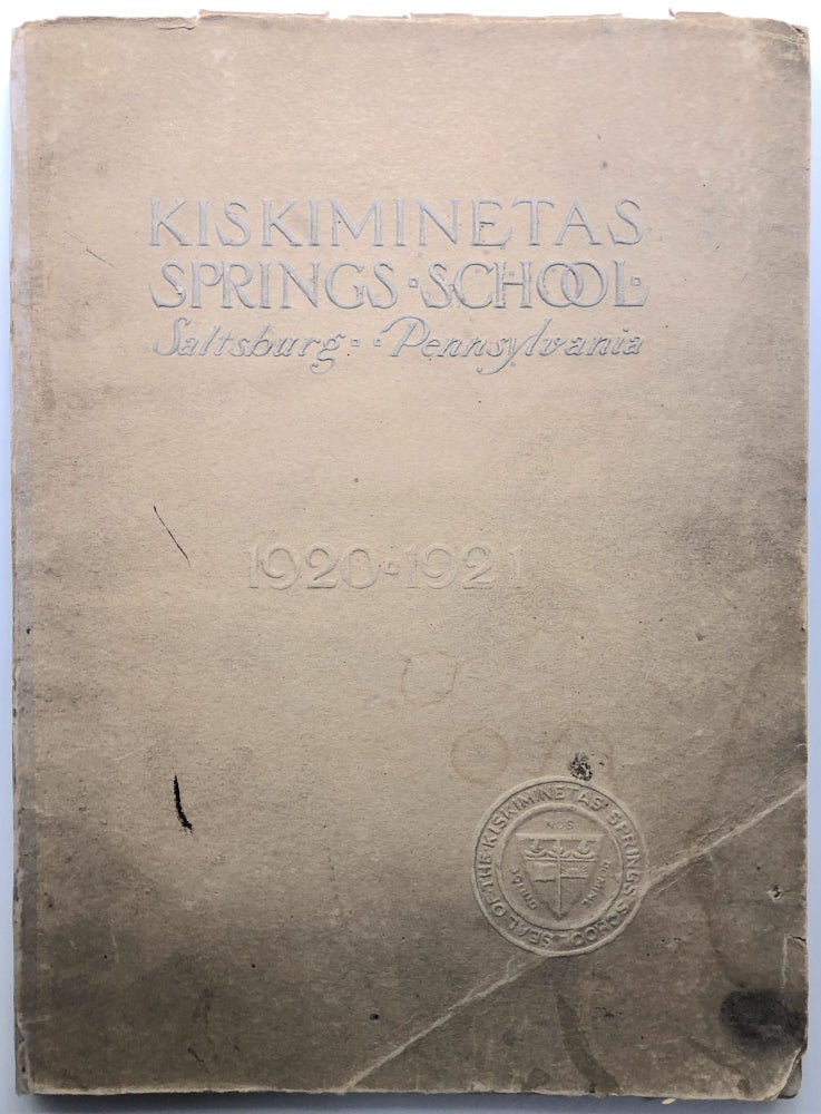 Item #H13655 Catalogue of the Kiskiminetas Springs School, Saltsburg, Pennsylvania, 1920-1921. PA - Indiana County.