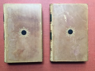 Item #H1371 The Ballads of Scotland, 2 volumes, 1870, in unusual Zaehnsdorf bindings featuring...