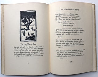 Vermont Chap Book; Being a Garland of Ten Folk Ballads Together with Notes by Helen Hartness Flanders. Pref. by Donald Davidson. Illus. by Arthur Healy
