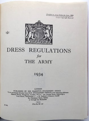 Dress Regulations for the Army, 1934