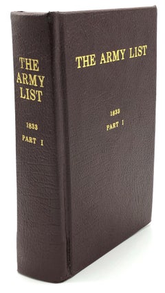 Item #H13950 The Army List, January - June 1833 (6 volumes bound in one). War Office