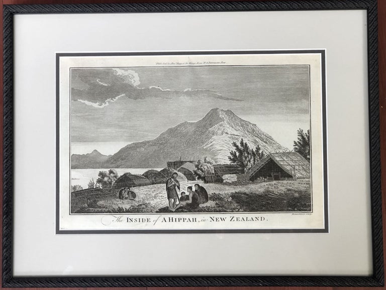 Item #H14128 The Inside of a Hippah in New Zealand (1784, framed). John Webber.