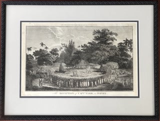 Item #H14133 "The Receipt of Capt-n. Cook, in Hapaee" (1784 framed print - Tonga). John Webber,...