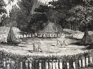 "The Receipt of Capt-n. Cook, in Hapaee" (1784 framed print - Tonga)