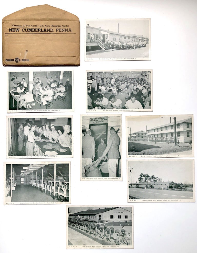 Item #H14148 14 World War II postcards from Army Reception Center, New Cumberland, PA