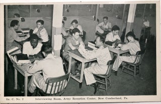 14 World War II postcards from Army Reception Center, New Cumberland, PA