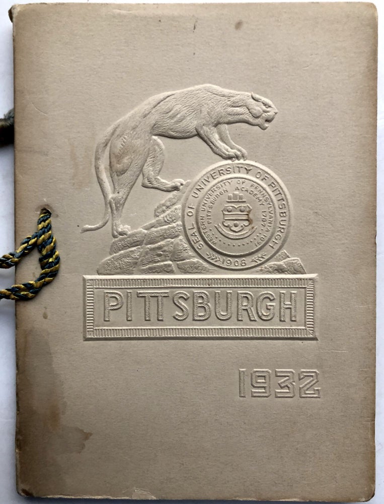 Item #H14165 Souvenir commencement booklet, University of Pittsburgh 1932