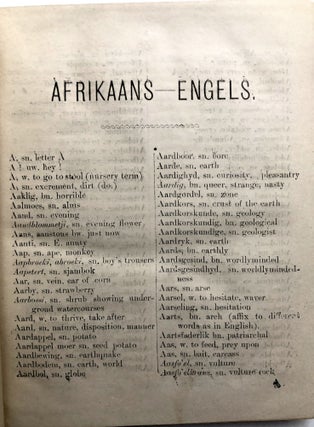 Patriot Woordeboek Dictionary, Afrikaans-Engels; Cape Dutch-English