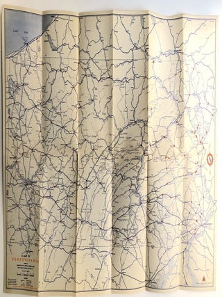 Group of 13 1930s-40s Pennsylvania hotel brochures and maps, mainly western PA: William Penn, Schenley, Roosevelt, Hotel Henry, Pittsburgher, Anthony Wayne Hotel, Hotel Keystone, Fort Bedford inn, Pennsylvania Hotel Bedford, etc.