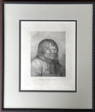 Item #H14381 "A Man of Kamtschatka" framed copperplate from atlas of Cook's Third Voyage (1784)....