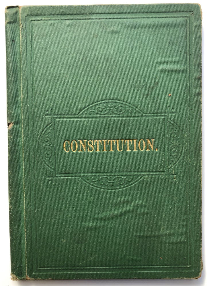 Item #H14506 Preamble, Constitution, Endowment Law, and Rules of Order of the Right Worthy High Court, and Constitution, By-laws, and rules of order of subordinate courts of the Canadian Order of Foresters, adopted by the R.W.H.C., held at Toronto, June 21, 22 and 23, 1881. Fraternal Organizations.