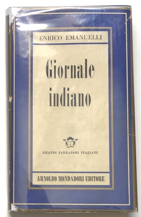 Item #H14544 Giornale Indiano - inscribed. Enrico Emanuelli