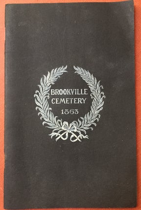 Item #H1459 Rules, Regulations and By-Laws of the BROOKVILLE CEMETERY COMPANY, Brookville, PA...