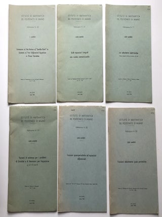 Item #H14931 27 offprints -- 1953-1965 -- on mathematics and engineering, including his...