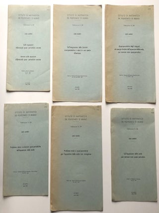 27 offprints -- 1953-1965 -- on mathematics and engineering, including his important work on the almost periodic functions, Laplace transforms, elliptic partial differential equations, etc.